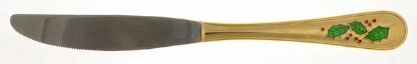 Hollyday (Gold Electroplate) Modern Solid Knife