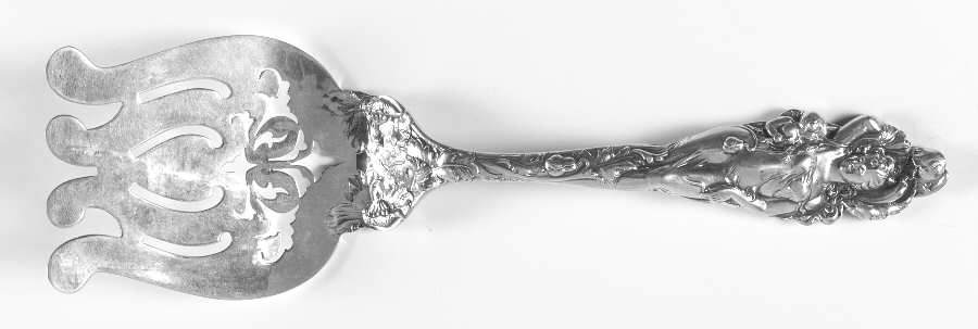 Love Disarmed (Sterling, Newer) Large Solid Asparagus Serving Fork