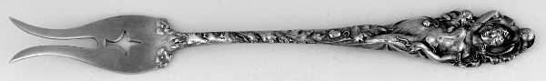 Love Disarmed (Sterling, Newer) Two-Tine Butter Pick