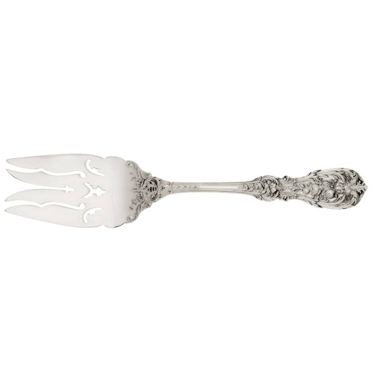 Francis I (Sterling, "Reed & Barton") Cold Meat Serving Fork Large Pierce