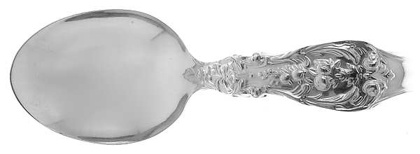 Francis I (Sterling, "Reed & Barton") Curved Handle Baby Spoon