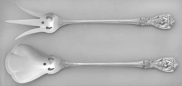 Francis I (Sterling, "Reed & Barton") 2 Pc Large Lettuce Serving Set