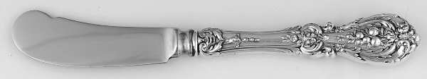Francis I (Sterling, "Reed & Barton") Butter Spreader Hollow Hdl-Paddle/Stainless Blade