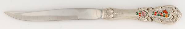 Francis I (Sterling, "Reed & Barton") Individual Enameled Steak Knife Hollow Handle