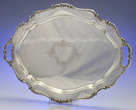 Hampton Court Shield (Strlg, Hlwr) Large Waiter Tray