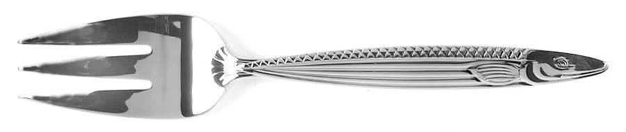 Pisces (Stainless) Large Solid Cold Meat Serving Fork