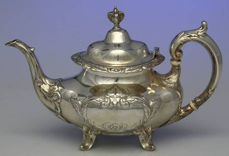 Burgundy (Sterling, Hollowware)  Teapot