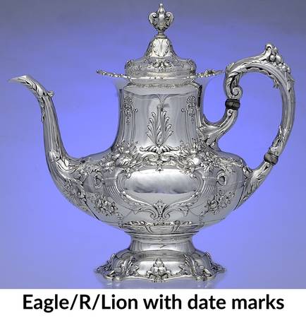 Francis I (Sterling, Hlwr, Eagle-R-Lion, Dated, Oval) by Reed &amp; Barton