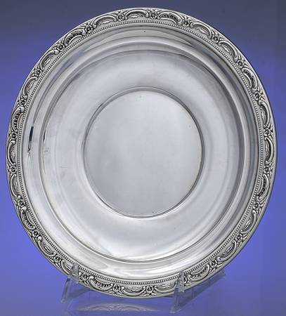Georgian Rose (Sterling, Hollowware) 9" Sandwich Plate