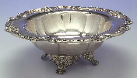 King Francis (Silverplate, Hollowware) Footed Plated Round Centerpiece