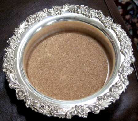 Burgundy (Silverplate, Hollowwarer, Older) Silverplate Wine Coaster