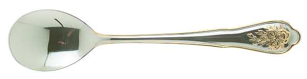 Old Country Roses (Stainless, Gold Accent) Sugar Spoon