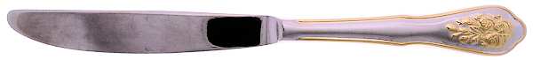 Old Country Roses (Stainless, Gold Accent) Modern Hollow Knife
