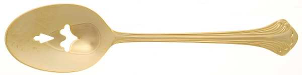 Gold Allegro (Gold Electroplate) Pierced Tablespoon (Serving Spoon)
