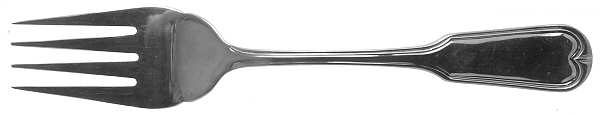 Fiddle (Stainless) Large Solid Cold Meat Serving Fork