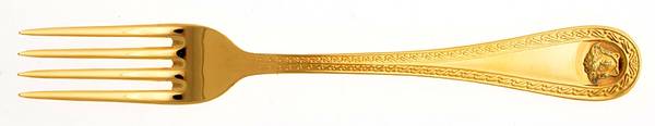 Medusa (Gold Plated) Individual Salad Fork