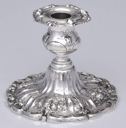 Francis I (Sterling, Hollowware, No Dates) Weighted Console Candleholder