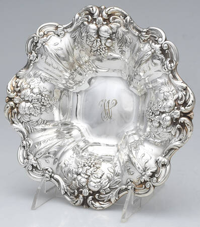 Francis I (Sterling, Hollowware, No Dates) Sterling Footed Bon Bon Bowl