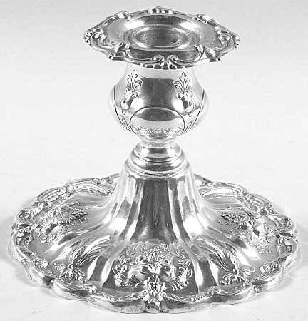 Francis I (Sterling, Hollowware, No Dates) Weighted Console Candleholder
