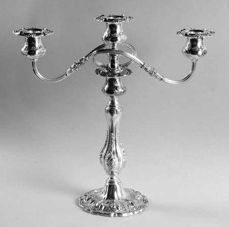 Francis I (Sterling, Hollowware, No Dates) Weighted 3 Light Candelabra