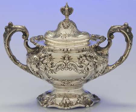 Francis I (Sterling, Hollowware, No Dates) Sugar Bowl & Lid