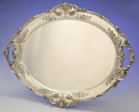 Francis I (Sterling, Hollowware, No Dates) Large Waiter Tray