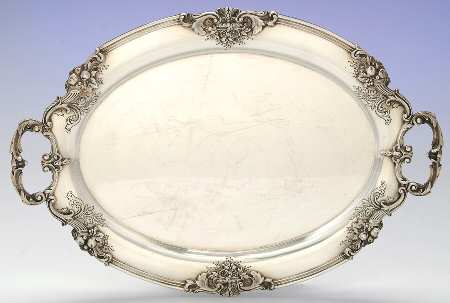 Francis I (Sterling, Hollowware, No Dates) Sterling Demitasse Tray