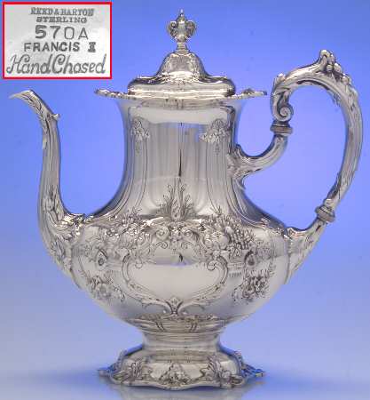 Francis I (Sterling, Hollowware, No Dates) Coffee Pot