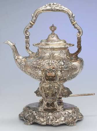 Francis I (Sterling, Hollowware, No Dates) Kettle, Stand & Burner