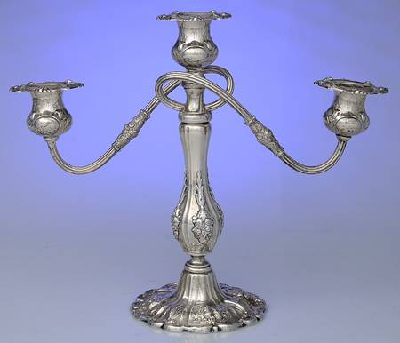 Francis I (Sterling, Hollowware, No Dates) Weighted 3 Light Candelabra