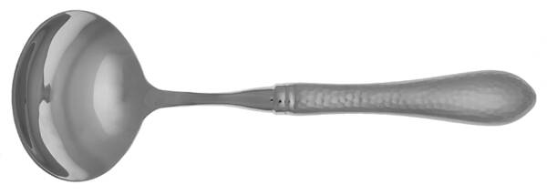 Hammered Antique Matte (Stainless) Gravy Ladle with No Spout Stainless Bowl HC
