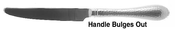 Hammered Antique Matte (Stainless) New French Hollow Knife