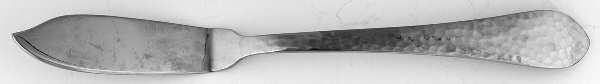 Hammered Antique Matte (Stainless) Flat Handle Master Butter Knife