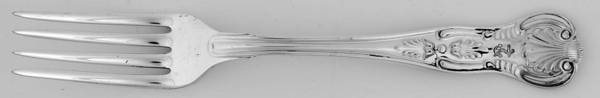 Naval (Silverplate, Kings Design) Fork