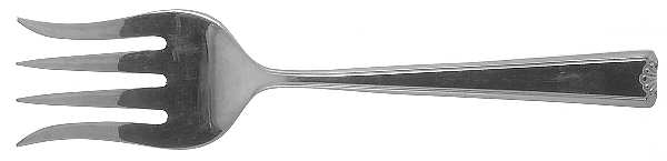 Carlton (Stainless) Medium Solid Cold Meat Serving Fork