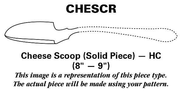 Queens (Sterling) Cheese Scoop, Solid Piece HC