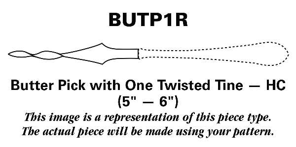 Regal (Dirigold, No Clover) Butter Pick with One Twisted Tine HC
