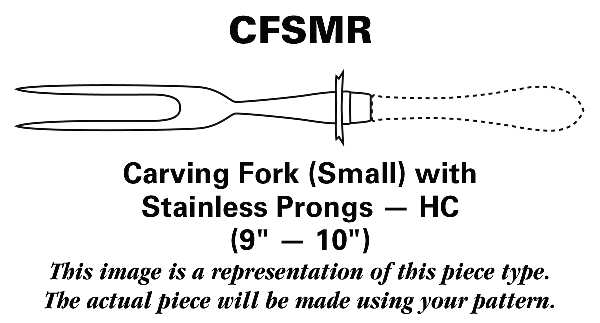 Topaz (Stainless) Carving Fork Small with Stainless Prongs HC