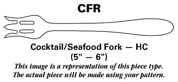 Regal (Dirimetal, Sweden, Possible Clover Backstamp) Seafood/Cocktail Fork  HC
