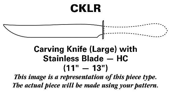 Lyric (Sterling, 1940, No Monos) Carving Knife Large with Stainless Blade HC