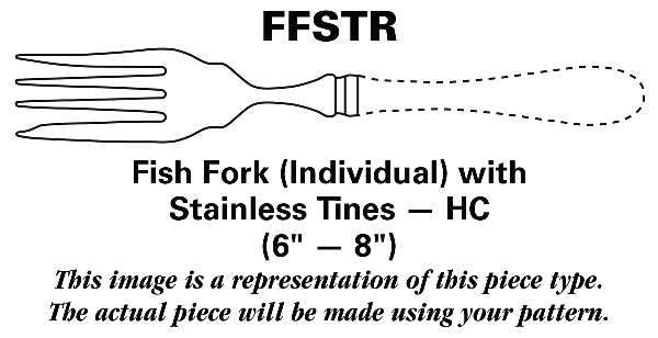 Berry (Stainless) Fish Fork Individual with Stainless Tines HC