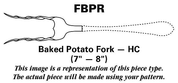 CHB2 (Silverplate) Baked Potato Fork HC
