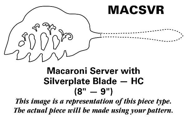 Regal (Dirigold, No Clover) Macaroni Server with Silverplate Blade HC