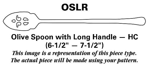 Regal (Dirimetal, Sweden, Possible Clover Backstamp) Olive Spoon Long Handle HC