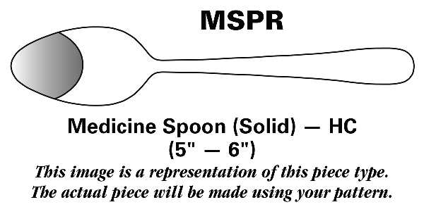 Regal (Dirilyte, Possible Clover Backstamp) Medicine Spoon Solid HC
