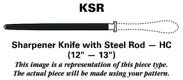 Odin (Stainless, Japan) Sharpener Knife with Steel Rod HC