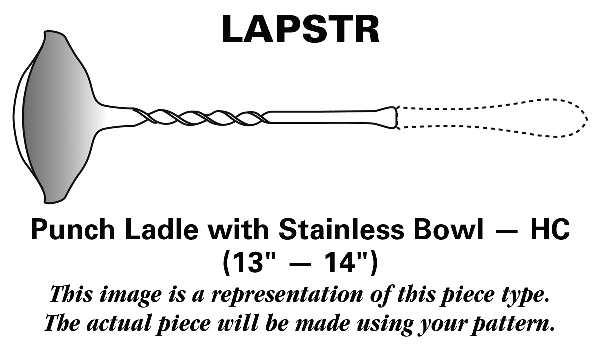 Bistro Cafe (Stainless) Punch Ladle with Stainless Bowl HC