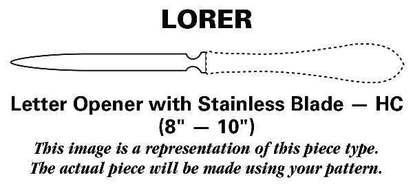 Acorn-Gold Vermeil (Sterling) Letter Opener with Stainless Blade HC