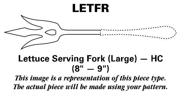 Regal (Dirilyte, Possible Clover Backstamp) Lettuce Serving Fork Large HC