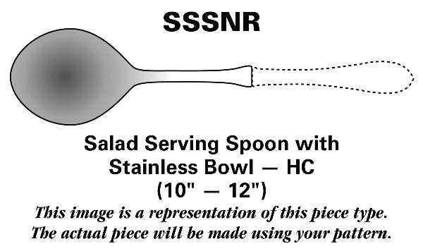 Old English (Stainless) Salad Serving Spoon with Stainless Bowl HC
